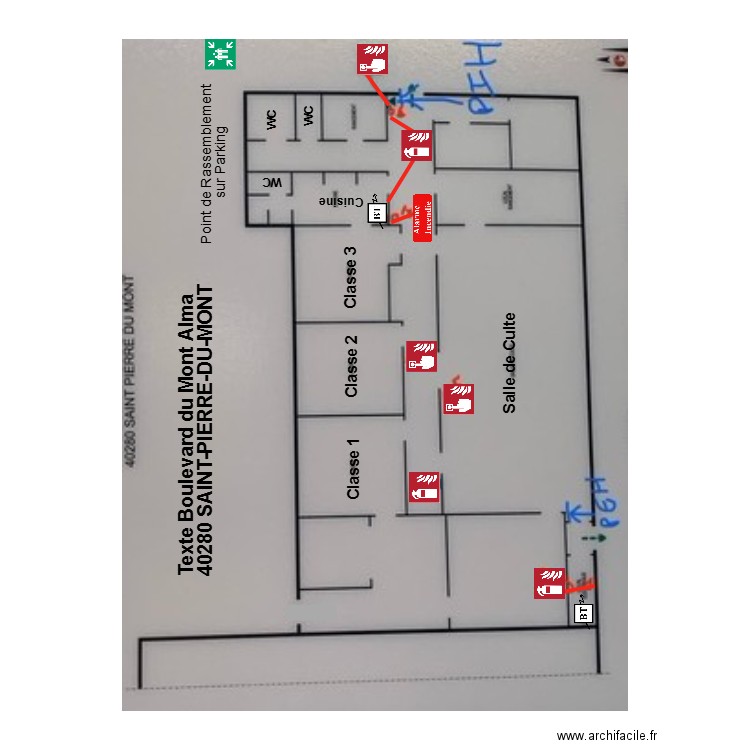 Plan Eglise Mont de Marsan. Plan de 0 pièce et 0 m2