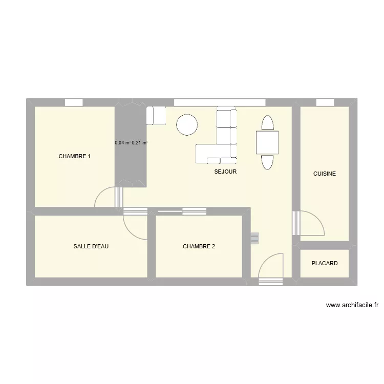 LOGEMENT 127 - 19. Plan de 8  et 50 m²