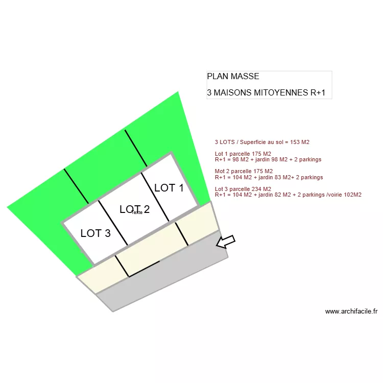 MI 3 du 11 mars QUATER. Plan de 