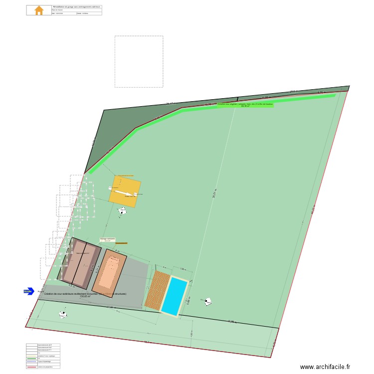 Pcmi2 fouillen. Plan de 1 pièce et 30 m2