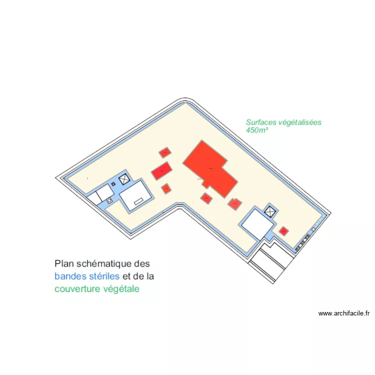 NEUILLY SUR SEINE 26 BLD CHATEAU VEGETALISATION. Plan de 