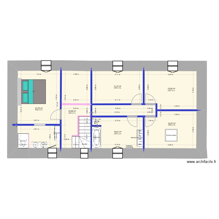 Nico-Emilie-RDC 1. Plan de 8 pièces et 179 m2
