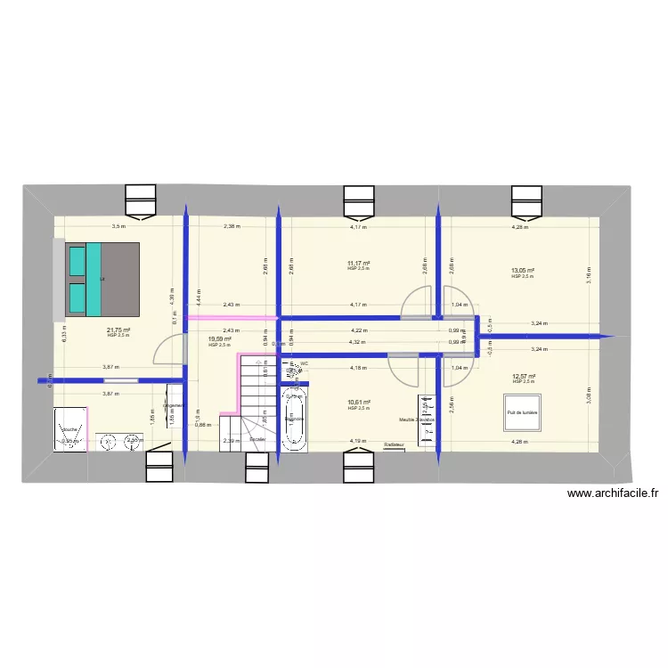 Nico-Emilie-RDC 1. Plan de 8 pièces et 179 m²