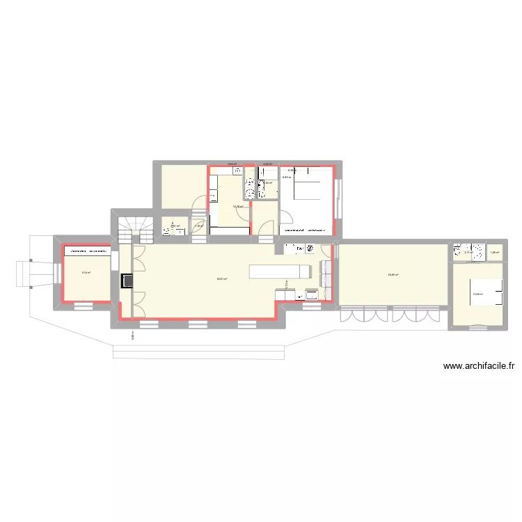 RDC variante. Plan de 