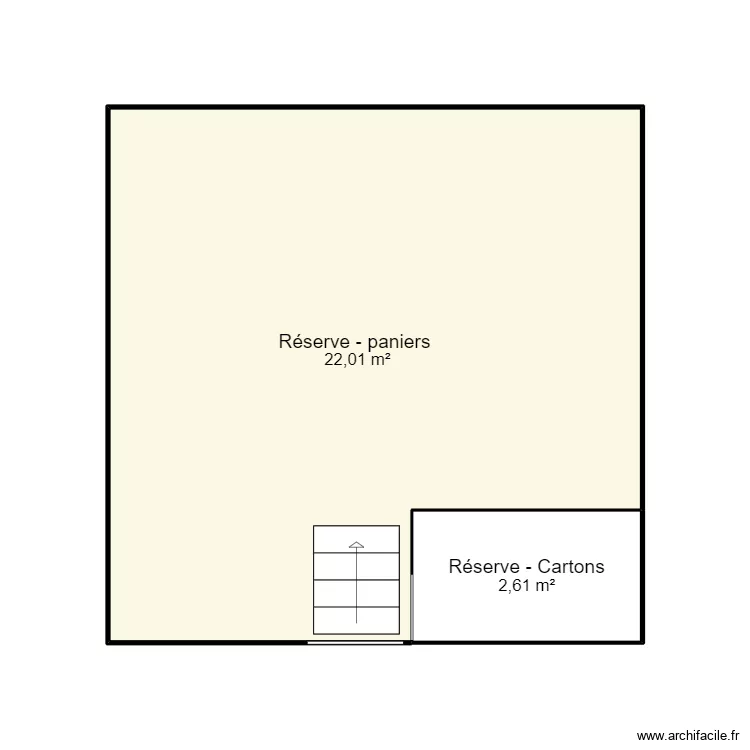 ETAGE 1 - ZONE RESERVE. Plan de 