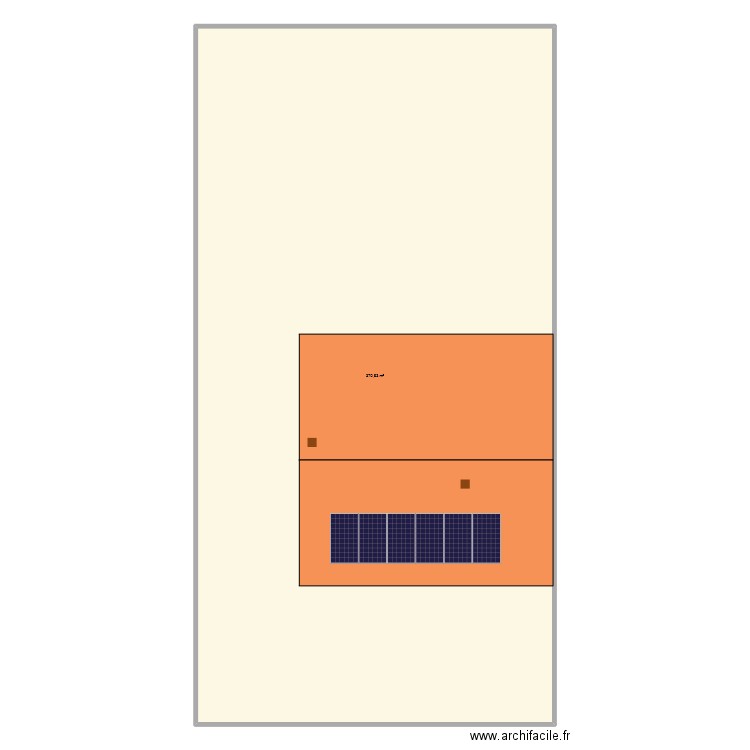 toiture. Plan de 1 pièce et 371 m2