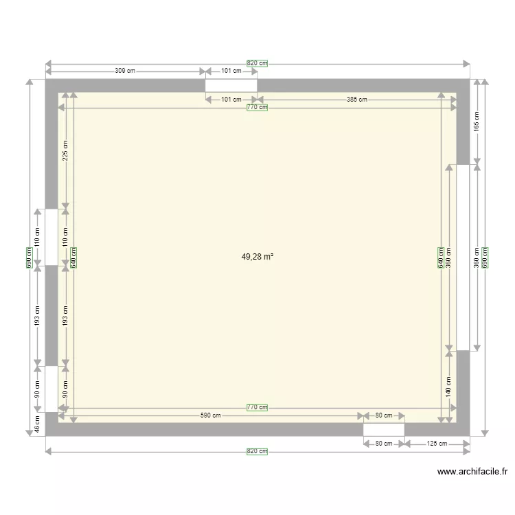 suite marmande . Plan de 