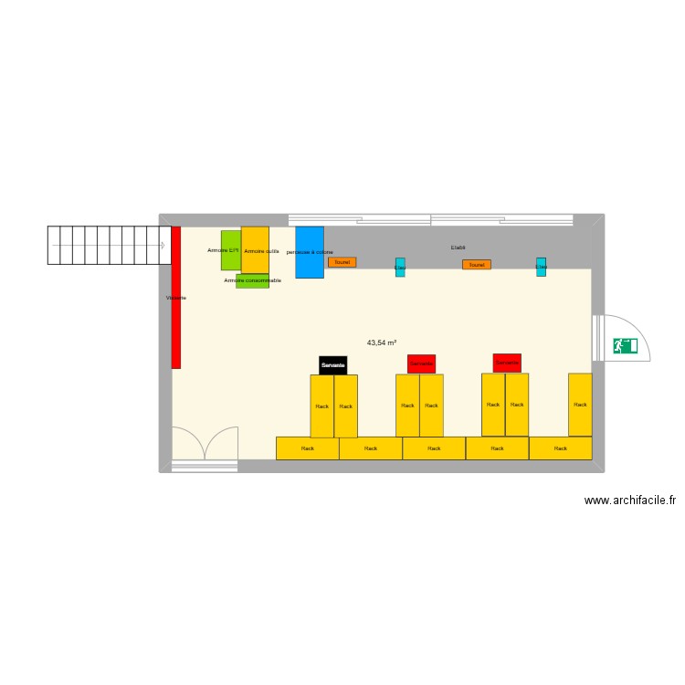 projet plan d'atelier 2. Plan de 0 pièce et 0 m2