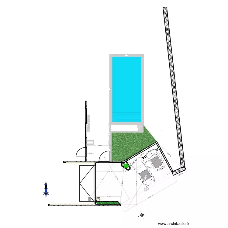 CARPORT 2 Stationnements. Plan de 