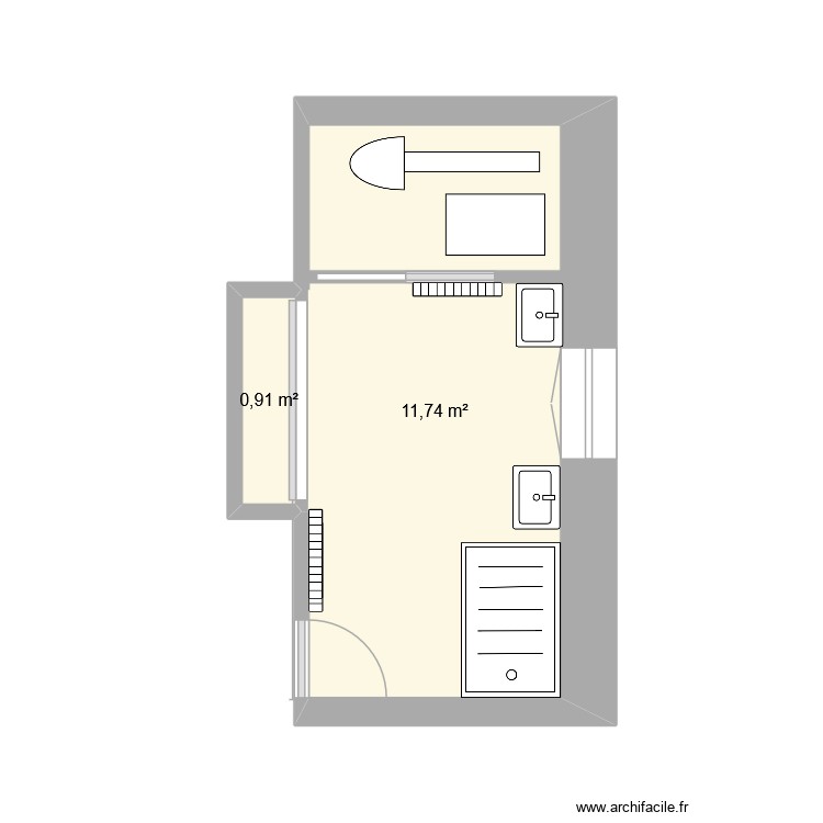 nouvelle Sdb la serre V2. Plan de 0 pièce et 0 m2