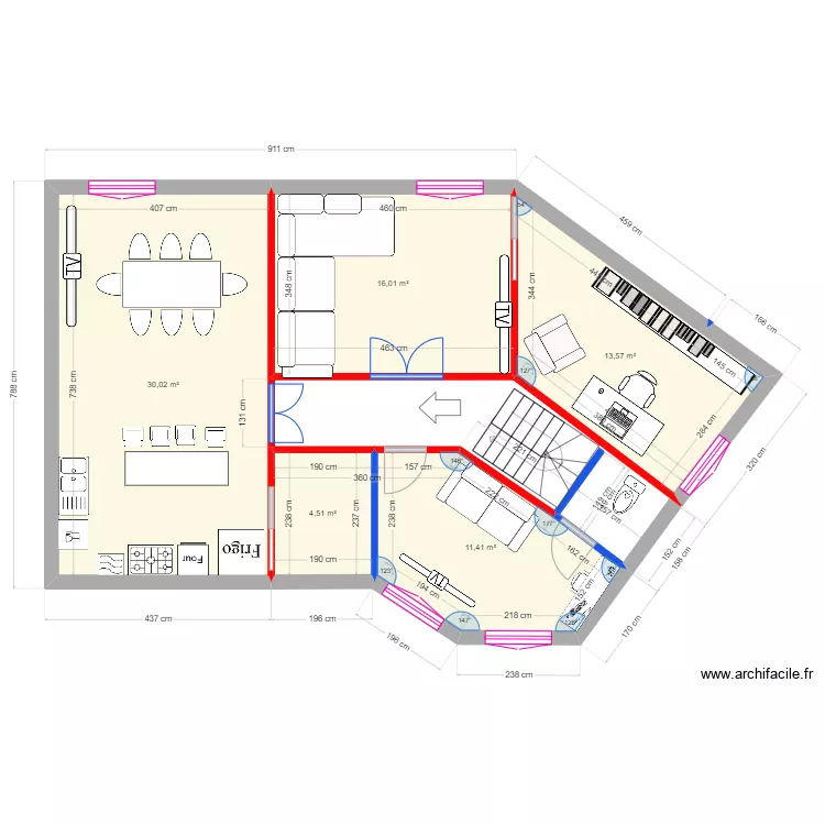 Plan ETAGE Appart Hotel 25102024. Plan de 