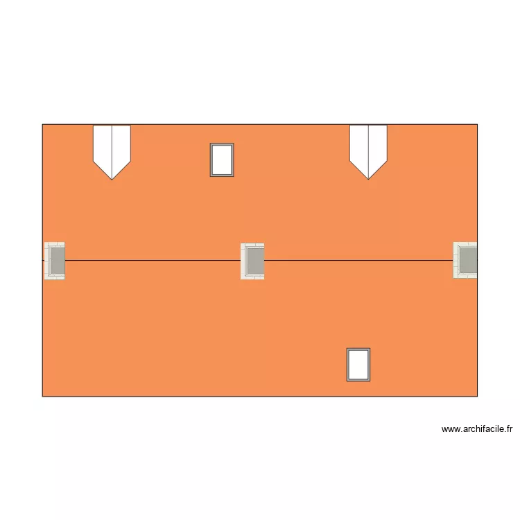 Cesny toiture maison. Plan de Cesny toiture maison. Plan de