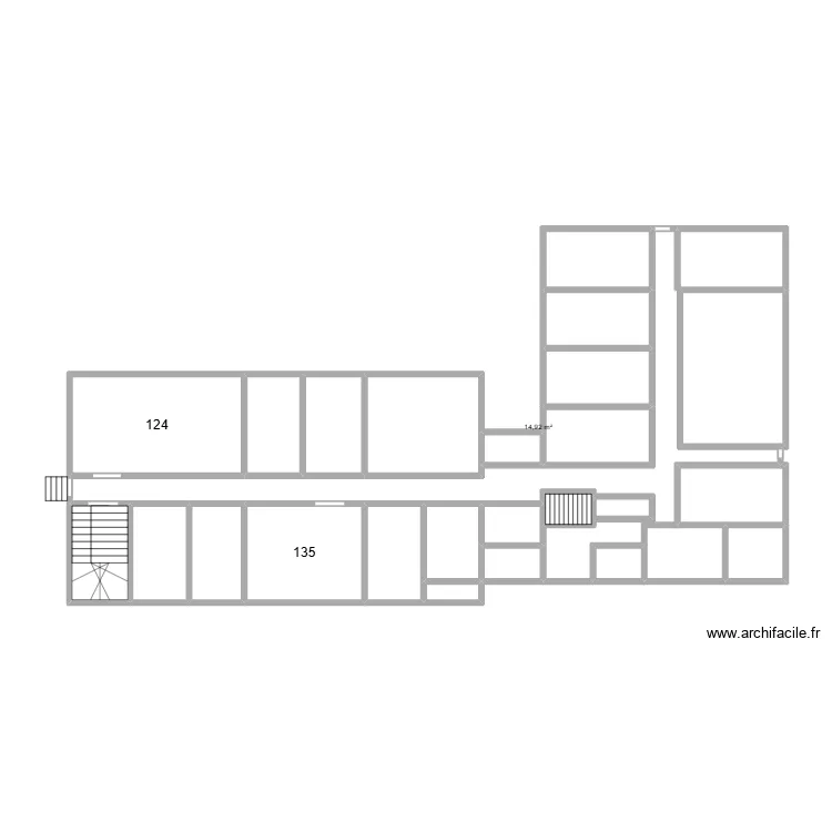 PP 0. Plan de 26  et 78 m²