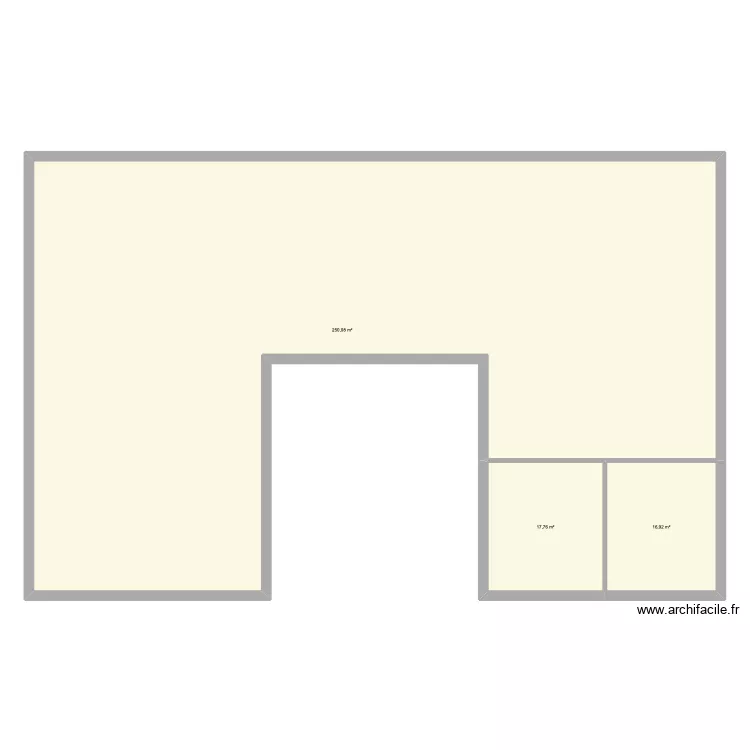 parede. Plan de 3 et 285 m² parede. Plan de 3 et 285 m²