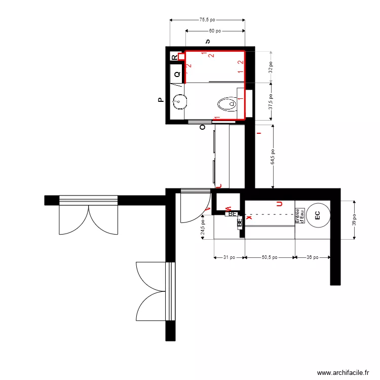 St-Pierre plan3 pose. Plan de 