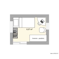 Chambre test 1 Espace réduit