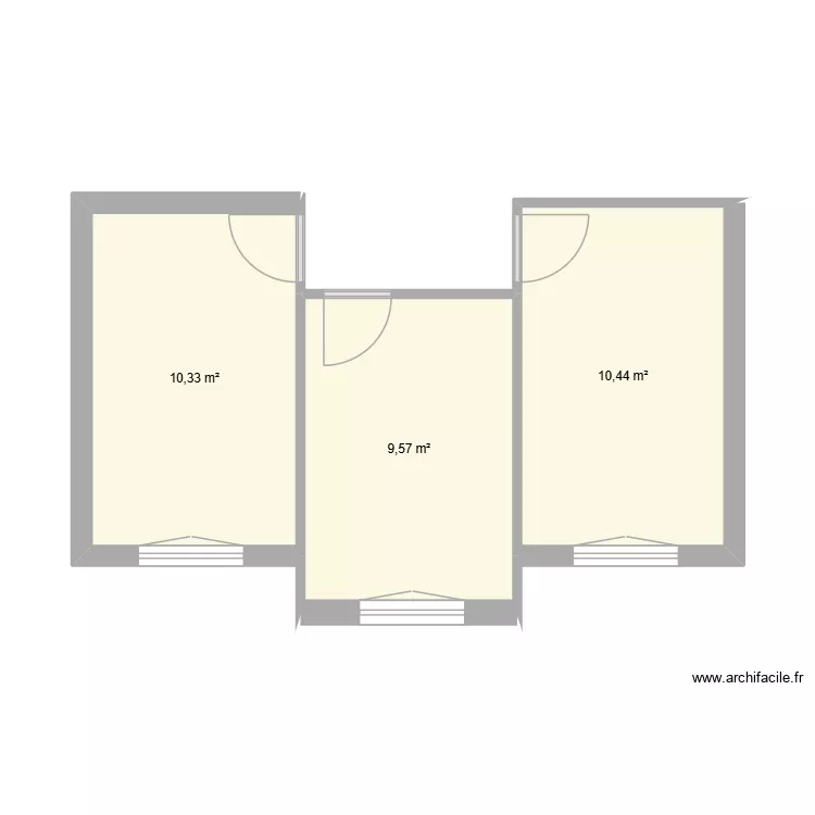 chambre Bida. Plan de 3  et 30 m²