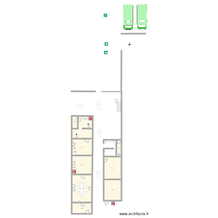 SDFV. Plan de 9 pièces et 142 m2