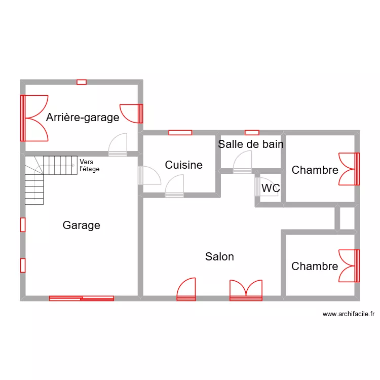 Romatet_plan. Plan de 9  et 106 m²