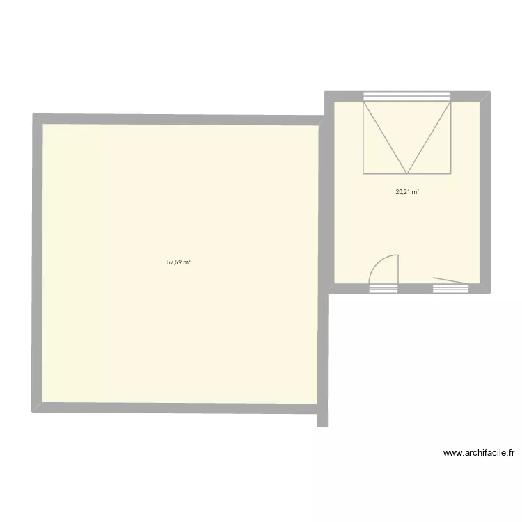 Plan garage. Plan de 2  et 78 m²