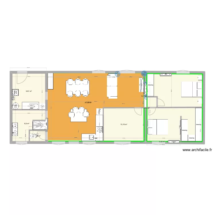 plan  maison derri&egrave;re  electricit&eacute; . Plan de 