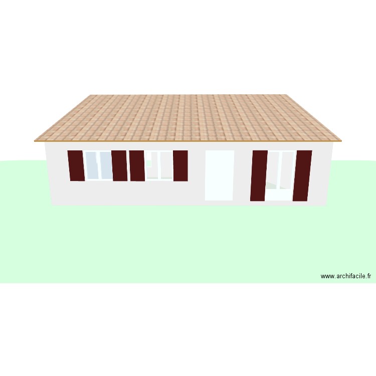 Plan des façades. Plan de 1 pièce et 86 m2