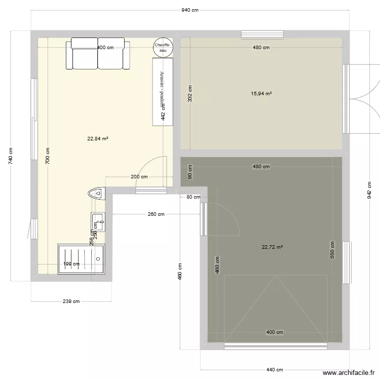 garage. Plan de 