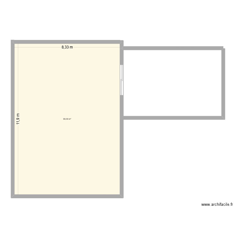 MAISON + VERANDA. Plan de 1 pièce et 99 m2