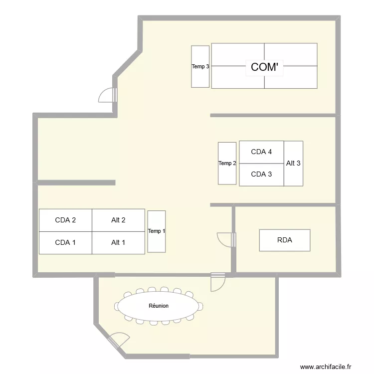 Bureau IPI (bureau supp). Plan de 2 et 249 m² Bureau IPI (bureau supp). Plan de 2 et 249 m²