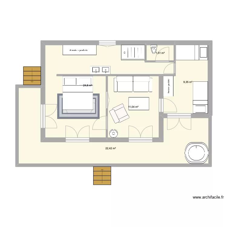 cabane suite junior. Plan de 