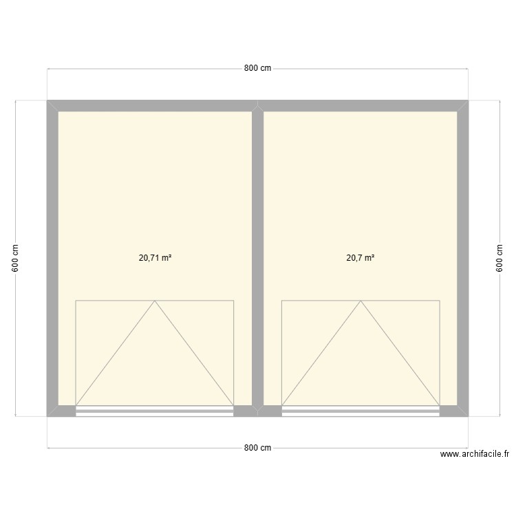 Double garage parcelle gsa v3. Plan de 0 pièce et 0 m2