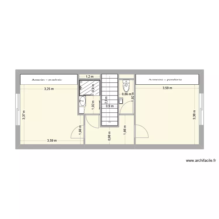 Aménagement combles. Plan de 4 et 39 m² Aménagement combles. Plan de 4 et 39 m²