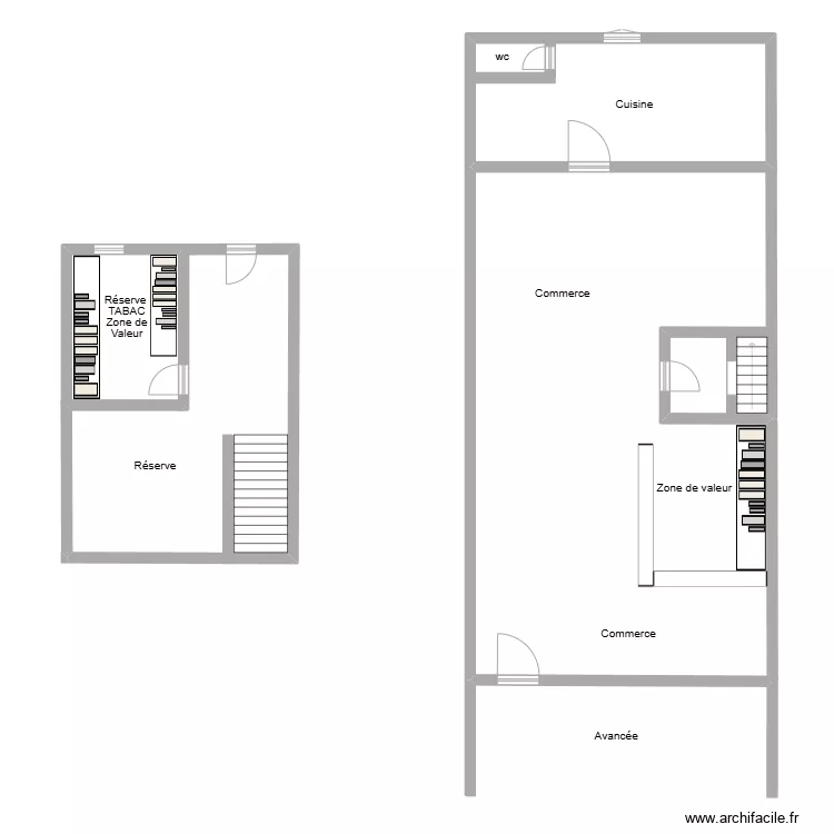 Plan TABAC LE HAVANE. Plan de 