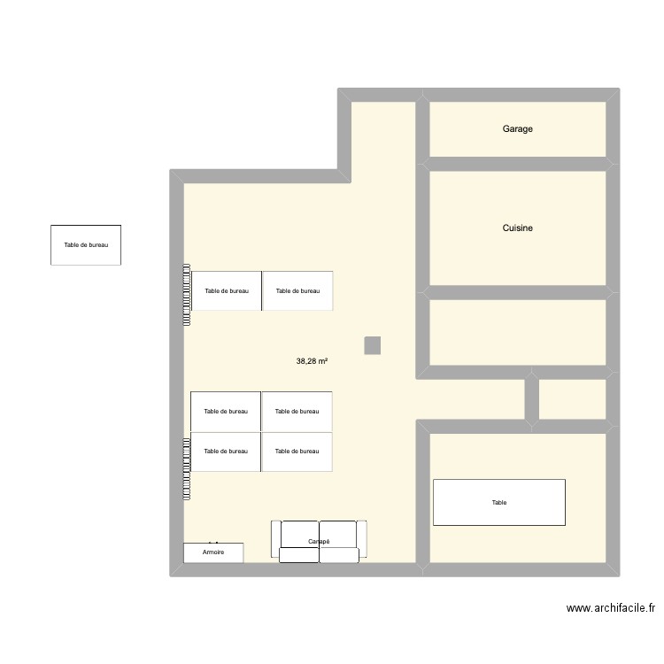 Actuel. Plan de 0 pièce et 0 m2