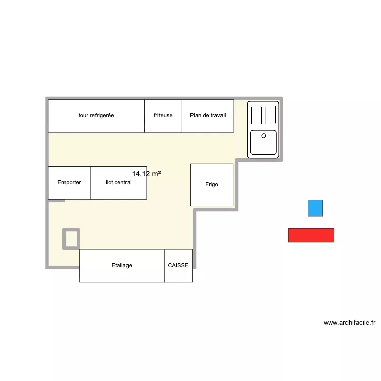 ofish. Plan de 2 et 14 m² ofish. Plan de 2 et 14 m²