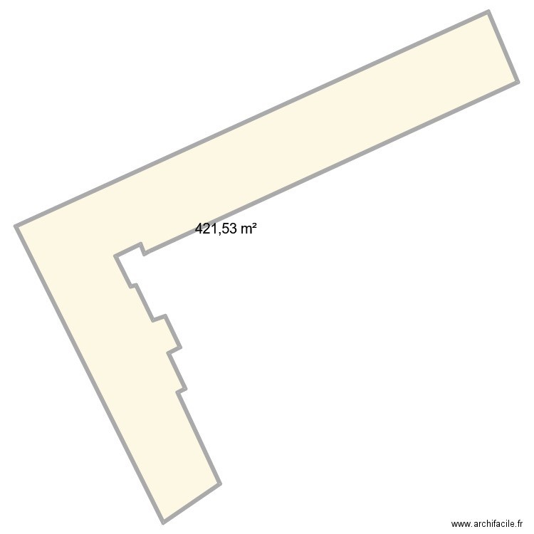 76108-BG ASSOCIATION DES FAMILLES. Plan de 1 pièce et 422 m2