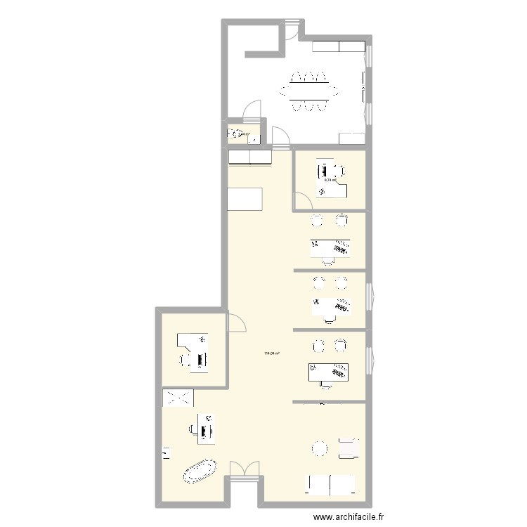 yay. Plan de 0 pièce et 0 m2