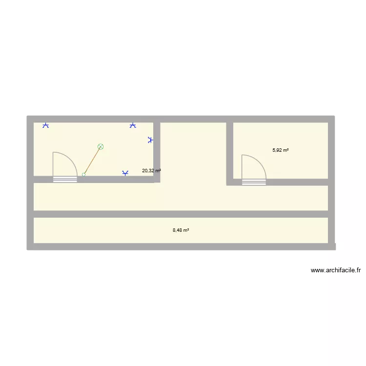 KOUMBASSA_3. Plan de 3 Pièces et 35 m² KOUMBASSA_3. Plan de 3 Pièces et 35 m²