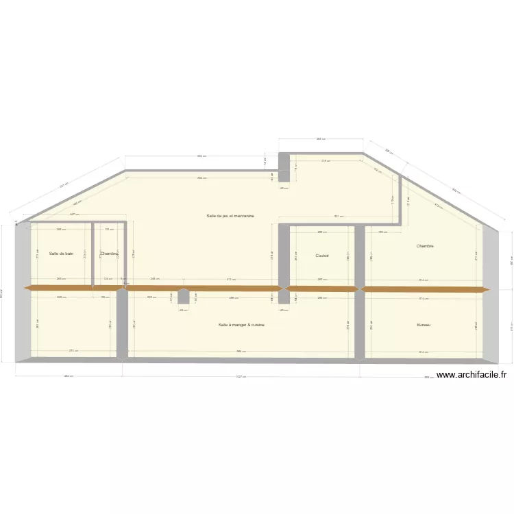 Coupe presbyt&egrave;re. Plan de 