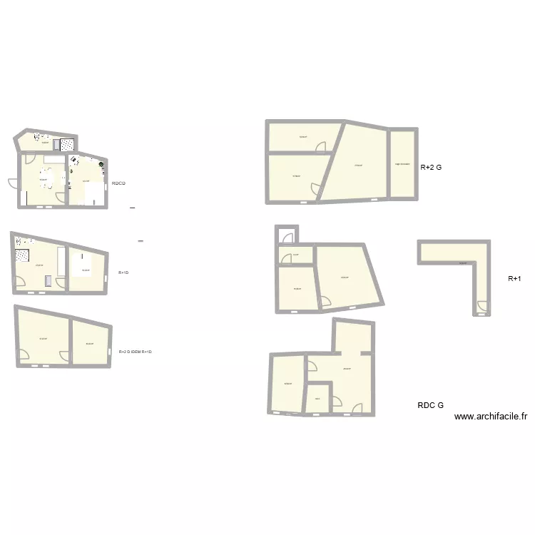 Courthezon. Plan de 18 et 259 m² Courthezon. Plan de 18 et 259 m²