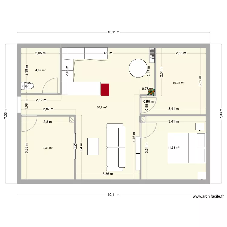 shishi. Plan de 5 et 66 m² shishi. Plan de 5 et 66 m²