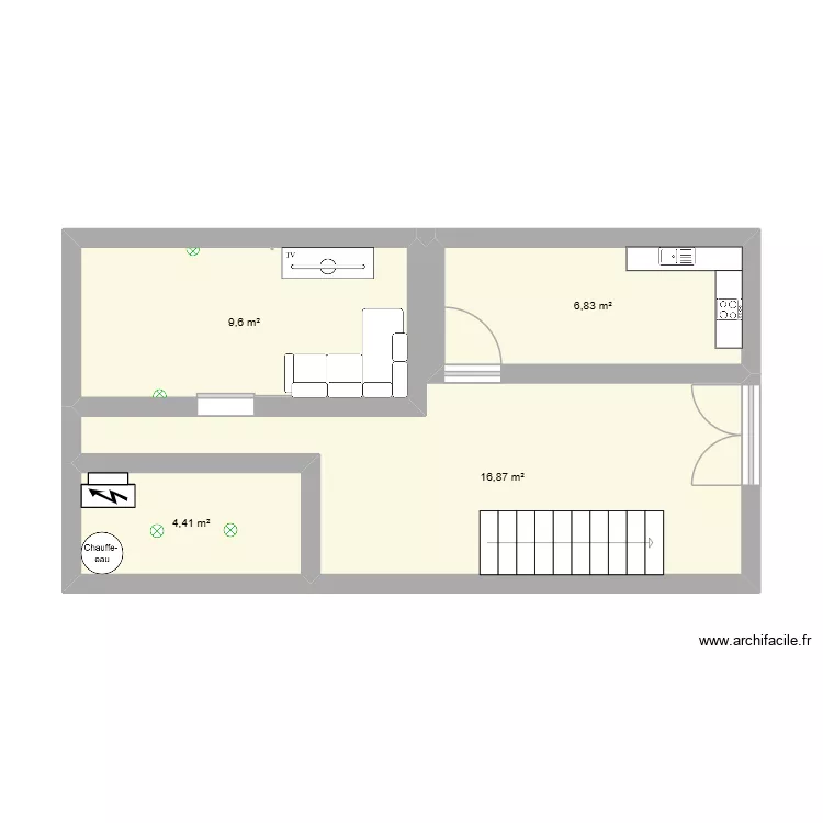 HSRTJHYTRJ. Plan de 4  et 38 m²