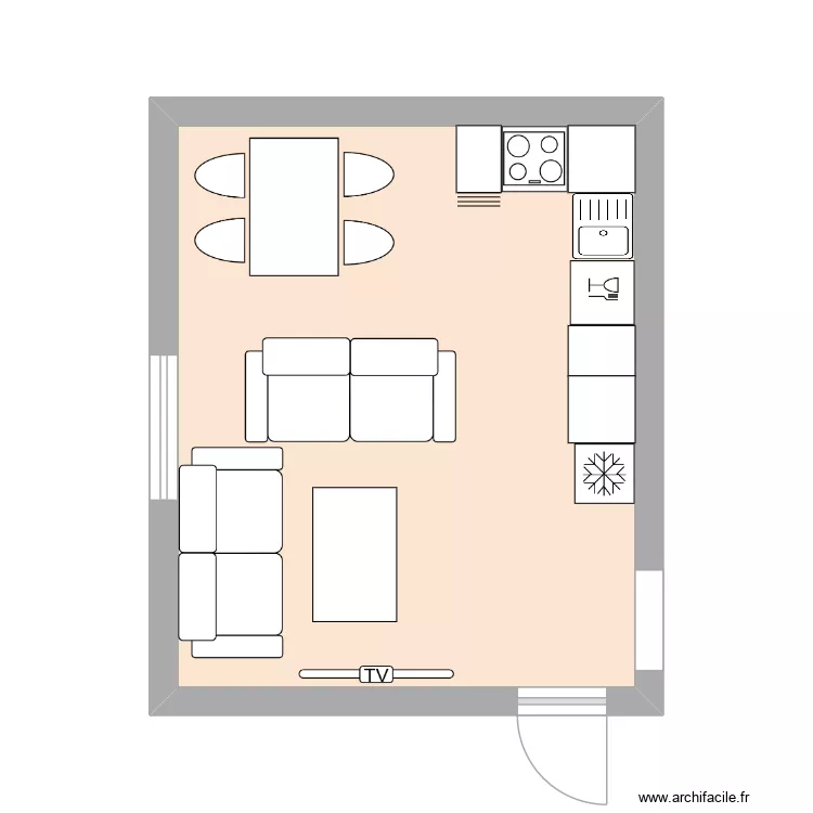 Svornosti 161 byt 5 HA. Plan de 1  et 21 m²