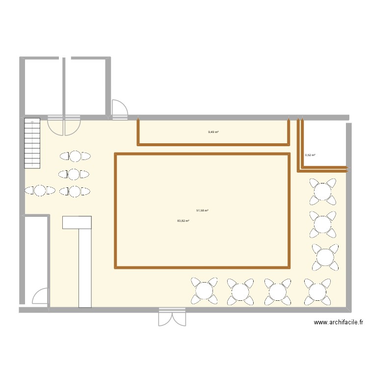 Le Gryd. Plan de 4 pièces et 200 m2
