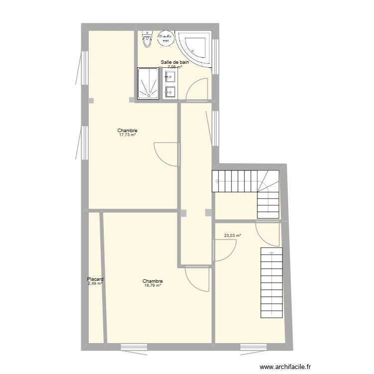 Little home &eacute;tage. Plan de 0 pièce et 0 m2