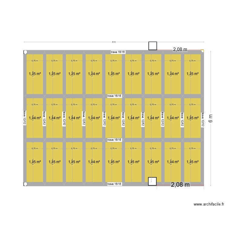 plan véranda. Plan de 27 pièces et 36 m2