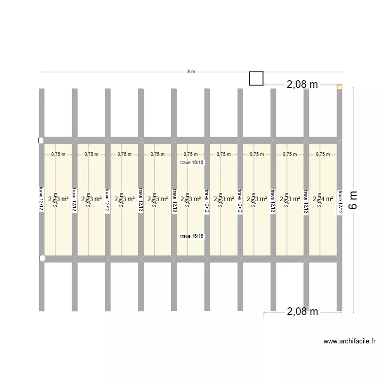 plan v&eacute;randa. Plan de 