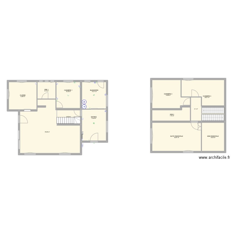 EV VIF. Plan de 13 pièces et 175 m2