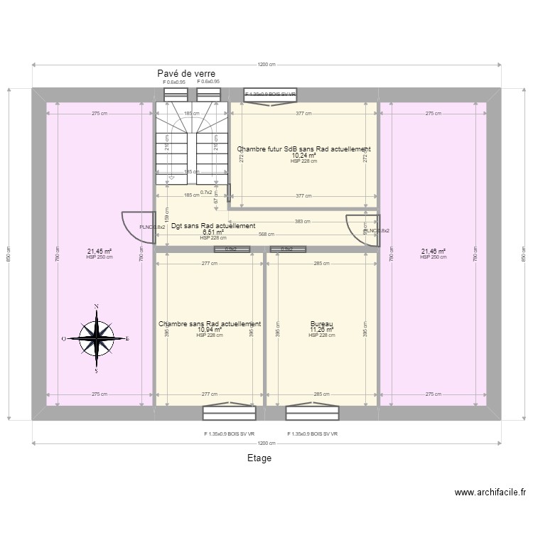 ML24005821 VERGER. Plan de 4 pièces et 87 m2