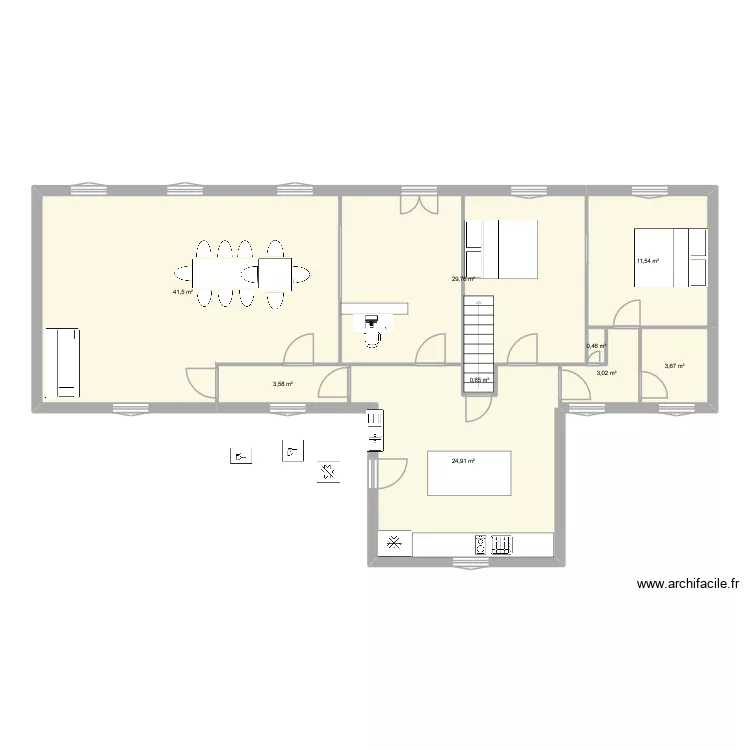 MAISON 2. Plan de 9 et 119 m² MAISON 2. Plan de 9 et 119 m²